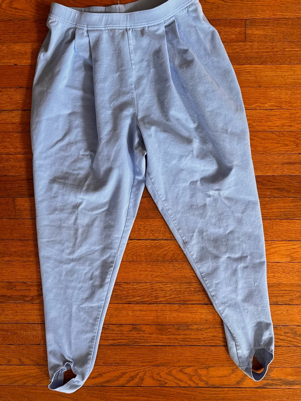 Land’s End Light Blue women’s  stirrup Pants petite Medium